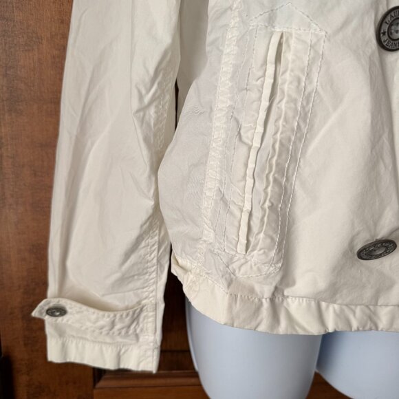 LRL Lauren Jeans Co. White Double-Breasted Jacket Medium - Picture 5 of 16